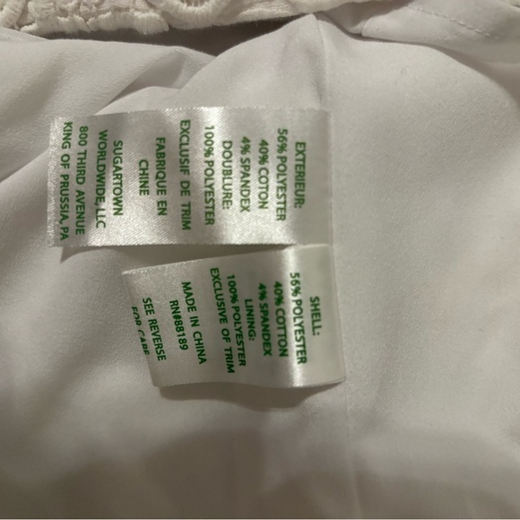 Lilly Pulitzer White Lace Brett Sweetheart Neckline Dress - Picture 9 of 11